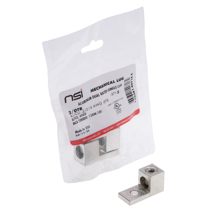 Dual Rated Lug 2/0-14