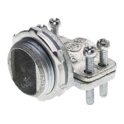 Four Screw Rectangular AC/MC Connector 1-1/2", Malleable Iron