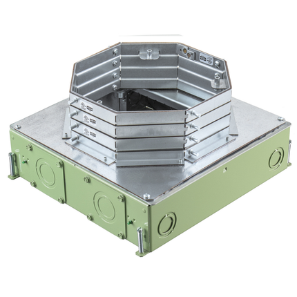 Floor Boxes, SystemOne Recessed 4 Gang Floor Box, CFB4G30RCR