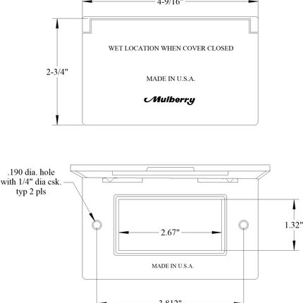 30451Z, Weatherproof Device Box Cover