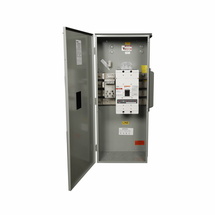 Eaton main circuit breaker, Busway connection, 800A, Aluminum, NEMA 3R, Underground, Four-wire, Three-phase, 120/208V, Housing, Right mounting, TO opposite