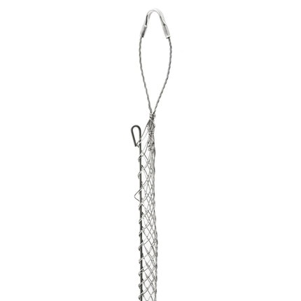 Support Grips, Single Eye, Single Weave, Split Mesh, Rod Closing, Tin-Coated Bronze, 0.50-0.62"