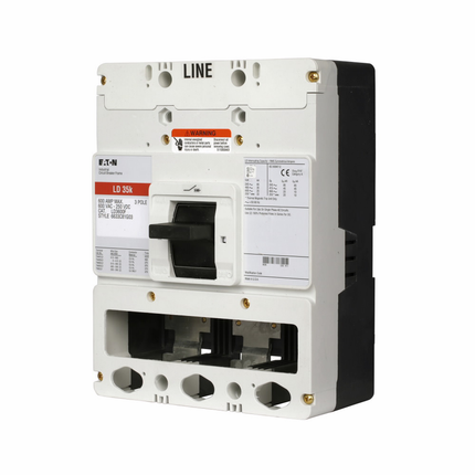 Eaton Series C electronic molded case circuit breaker, L-frame, LDCB, Frame only, Digitrip 310 RMS, Electronic LS trip type, Three-pole, 600A, 200 kAIC at 240 Vac, 100 kAIC at 480 Vac, Without terminals, 50/60 Hz