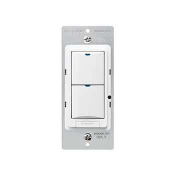 Wattstopper® Low Voltage Switch, 2-Button with LED, Black