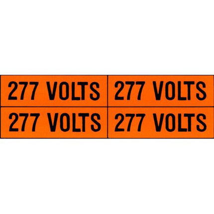 Voltage Markers (4) 240V (5 Pack)