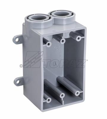 1" Schedule 40 PVC FSS Type Box, Single