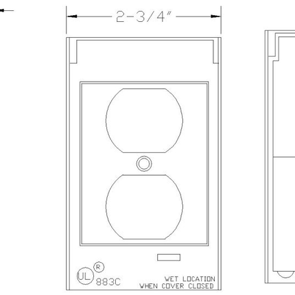 30522, Weatherproof Device Box Cover