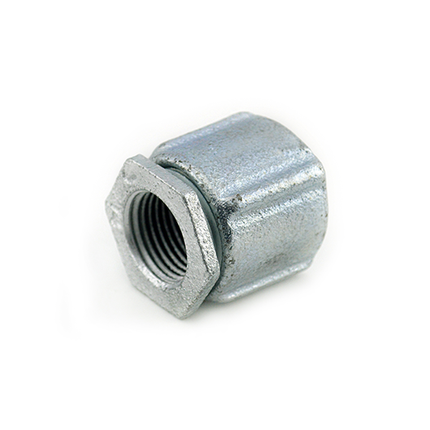 3-Piece Conduit Coupling, 1/2", Iron for an Impact-Resistant Fit