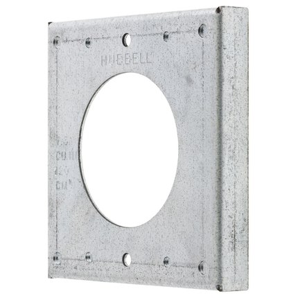 Locking Devices, Twist-Lock®, 50A Receptacles, Accessories, Box Cover for 4" Square, Galvanized