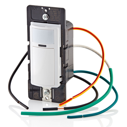 Decora Occupancy Motion Sensor Light Switch, Auto-On, 5A, Residential Grade, Single Pole or 3-Way