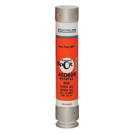 Fuse Amp-Trap 2000® 600V 60A Time-Delay Class RK1 A6D Series Smart-Spot