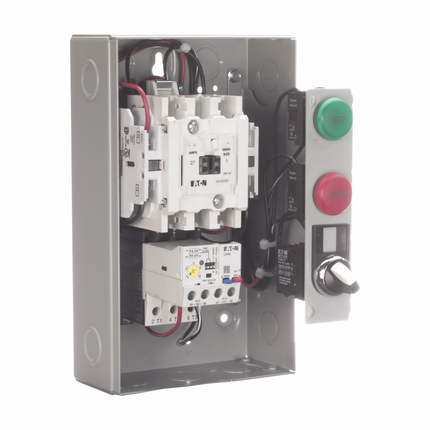 Eaton Freedom NEMA motor control starter, 110V/50 Hz-120V/60 Hz, NEMA 1, Non-combination non-reversing starter, NEMA size 00, Single-phase