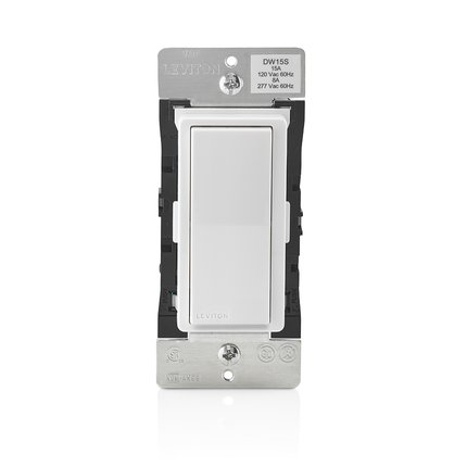Leviton Decora Smart Wi-Fi 15A Universal LED/Incandescent Switch. Works with Amazon Alexa and Google Assistant, No Hub Required.