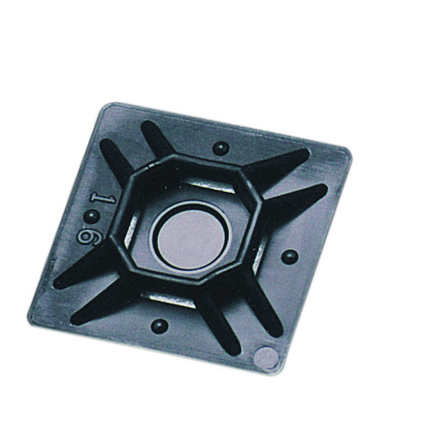 Cable Tie Mounting Pad, 3/4" x 3/4", Natural, 100/Pack