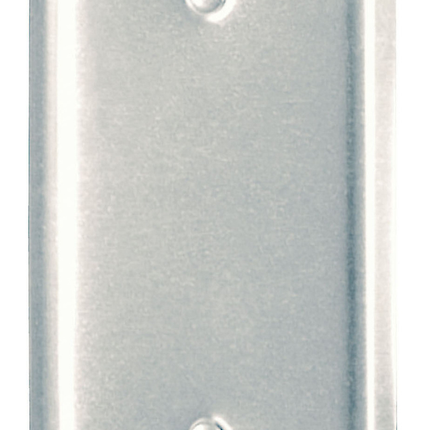 1-Gang 302/304 Stainless Steel Wall Plate, Blank, Box Mounted