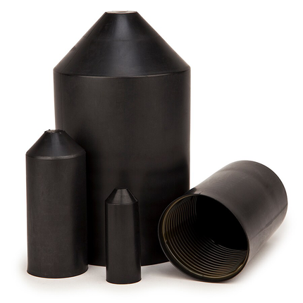 3M Heat Shrink Heavy-Duty End Cap SKE-45/100, Black, for cable diameters 1.77-3.15 in, 10/case