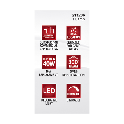 5 Watt; JCD LED; Frost; 3000K; G9 Base; 120 Volt