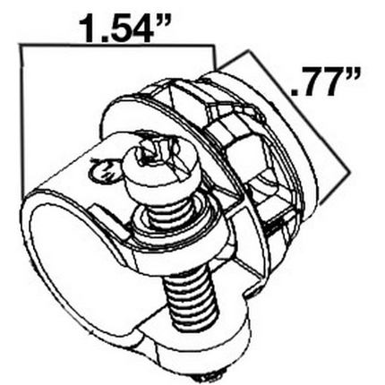 Straight Squeeze Box Connectors 3/4"