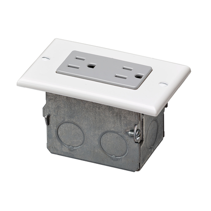 J-Box Kit (one duplex gray receptacle)
