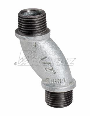 1-1/4" Rigid Offset Nipples, 3/4" Offset HDG - Malleable Iron