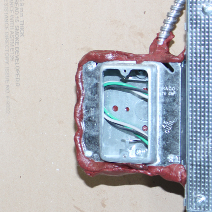 Series SSP Firestop Putty Pad 7.25" x 7.25" x 3/16"