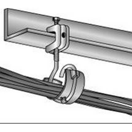 Cable Support Bridle Rings with Saddle 2"