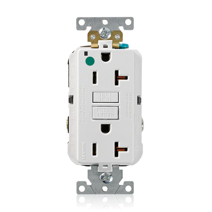 20 Amp SmartlockPro¬Æ GFCI Receptacle/Outlet, Hospital Grade