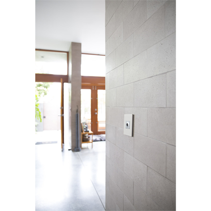 adorne® Gloss White 1-Gang Screwless Wall Plate with Microban®