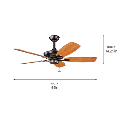 Canfield 30" Fan Oil Brushed Bronze