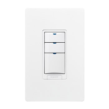 Wattstopper® Low Voltage Switch, 2-Button with LED, Black