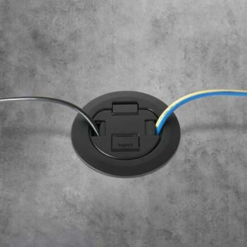 4AT Evolution™ Poke-Thru Device-Unwired- Black
