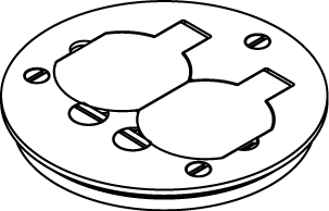 Ratchet-Pro 881 Series Duplex Cover Plate With Flip Lids