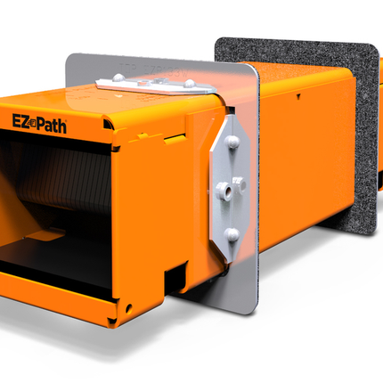 EZ-Path Series 33 Fire-Rated Pathway Conduit Attachment Kit, Full kit with device, One pair (2) conduit attachment plates & labels
