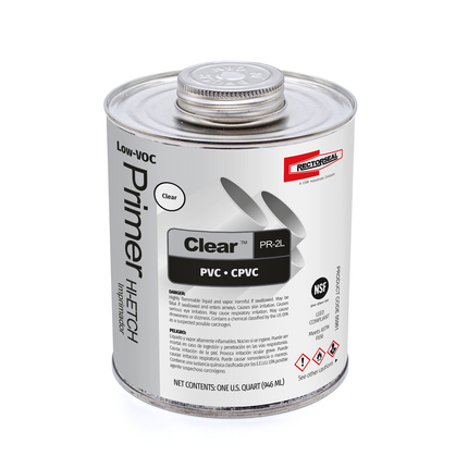 RectorSeal Clear PR-2L 55981 Low Primer, Fast Acting, Plumbing, Quart