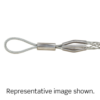Flexible Rope Eye, Closed Mesh, Single Weave, Light Duty, Pulling Wire Mesh Grip 1.50 - 1.99 Cable Dia.Range, Medium Length