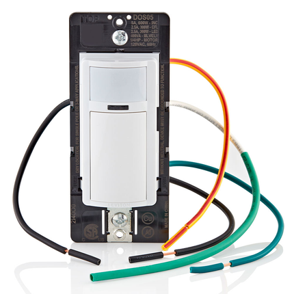 Decora Occupancy Motion Sensor Light Switch, Auto-On, 5A, Residential Grade, Single Pole or 3-Way