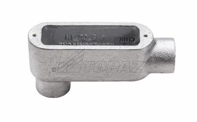 1/2" Malleable Iron Rigid Threaded Type LB Conduit Bodies