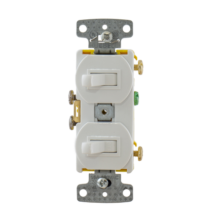 Two Single-Pole Toggle Combination Device 15A