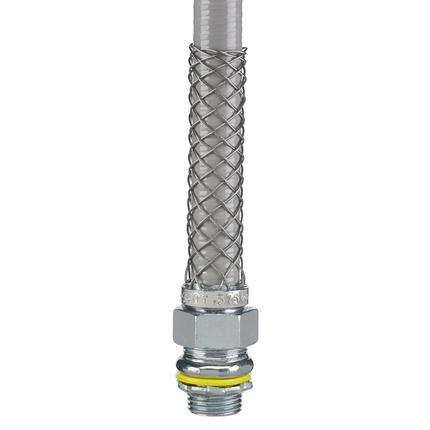 Kellems Wire Management, Liquidtight System, Straight, 1", Non-Insulated with Mesh