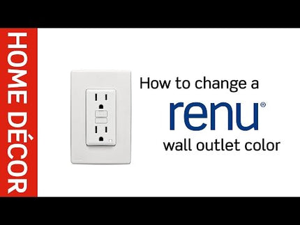 RENU® 20 Amp Tamper-Resistant GFCI Outlet/Receptacle, Pebble Grey