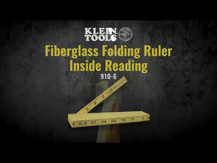 Fiberglass Folding Rule, Inside Reading