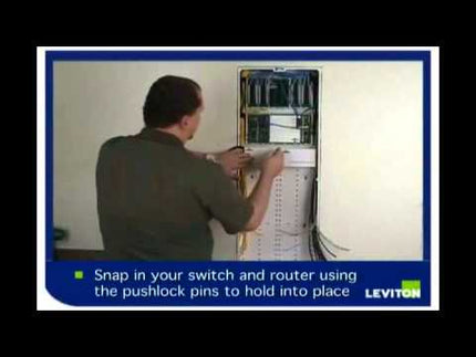 Twist & Mount Patch Panel, (12) Cat 6 ports