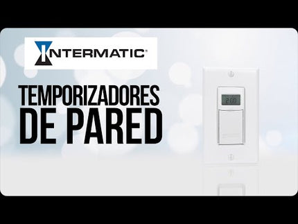 24-Hour Heavy-Duty Mechanical In-Wall Timer, Timer and Decorator Switch, 120 VAC, 20A, SPST, 2 Gang, White