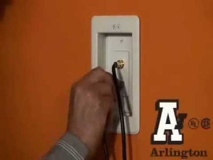 Recessed low voltage mounting bracket for old or new connstruction. Designed to install low voltage class 2 wiring only. White Paintable. Single Gang.