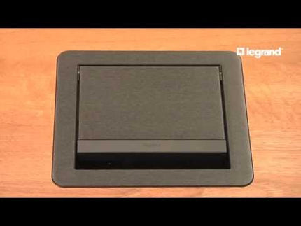InteGreat™ A/V TABLE BOX WITH USB, CORD ENDED, BLACK