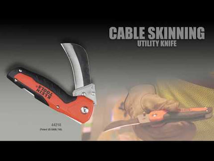Cable Skinning Utility Knife with Replaceable Blade