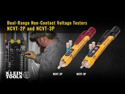Dual Range Non-Contact Voltage Tester with Flashlight, 12 - 1000V AC