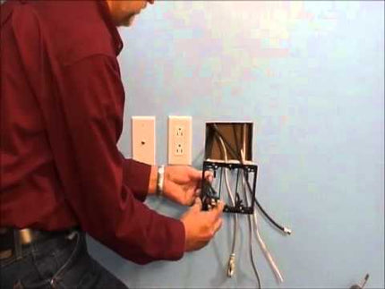 Three Gang Low Voltage Mounting Bracket Device