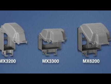 1-Gang Weatherproof In-Use Cover, EXTRA DUTY®, Expandable, Vertical, 8-in-1, 3-1/2 in. Deep, Gray