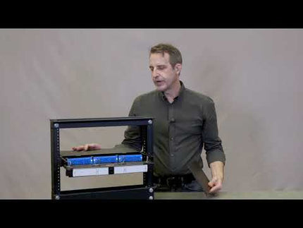 OPT-X™ 1000i SDX 4RU Distribution and Splice Enclosure, empty; Accepts up to (12) SDX adapter plates or (12) SDX MTP cassettes and accepts up to (12) splice trays. (Vertical adapter plate/cassette orientation).